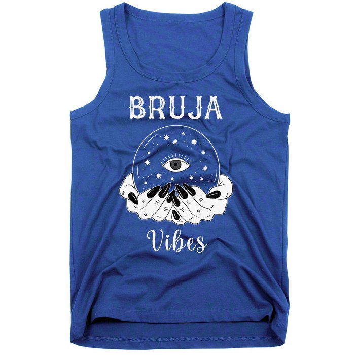 Bruja Vibes Mexican Dia De Muertos Halloween Bruja Tank Top