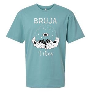 Bruja Vibes Mexican Dia De Muertos Halloween Bruja Sueded Cloud Jersey T-Shirt