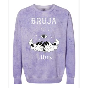 Bruja Vibes Mexican Dia de Muertos Halloween Bruja Colorblast Crewneck Sweatshirt