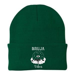 Bruja Vibes Mexican Dia de Muertos Halloween Bruja Knit Cap Winter Beanie