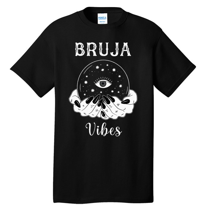 Bruja Vibes Mexican Dia de Muertos Halloween Bruja Tall T-Shirt