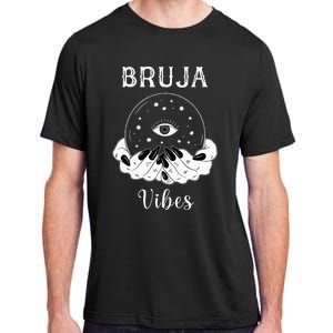 Bruja Vibes Mexican Dia de Muertos Halloween Bruja Adult ChromaSoft Performance T-Shirt