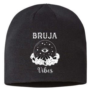 Bruja Vibes Mexican Dia de Muertos Halloween Bruja Sustainable Beanie