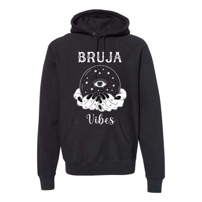 Bruja Vibes Mexican Dia de Muertos Halloween Bruja Premium Hoodie