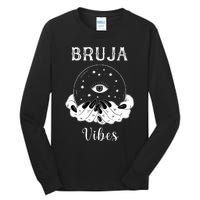 Bruja Vibes Mexican Dia de Muertos Halloween Bruja Tall Long Sleeve T-Shirt