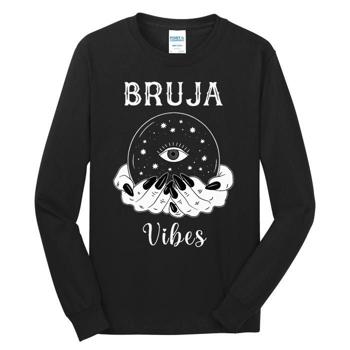 Bruja Vibes Mexican Dia de Muertos Halloween Bruja Tall Long Sleeve T-Shirt