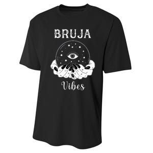 Bruja Vibes Mexican Dia de Muertos Halloween Bruja Performance Sprint T-Shirt