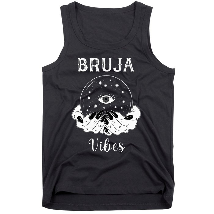 Bruja Vibes Mexican Dia de Muertos Halloween Bruja Tank Top