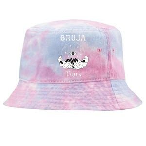 Bruja Vibes Mexican Dia de Muertos Halloween Bruja Tie-Dyed Bucket Hat