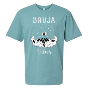 Bruja Vibes Mexican Dia de Muertos Halloween Bruja Sueded Cloud Jersey T-Shirt