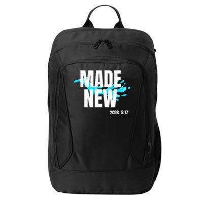 Bible Verse Made New Christian Baptism Christian Bible City Backpack