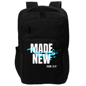 Bible Verse Made New Christian Baptism Christian Bible Impact Tech Backpack