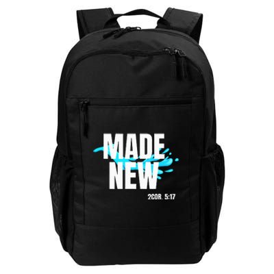 Bible Verse Made New Christian Baptism Christian Bible Daily Commute Backpack