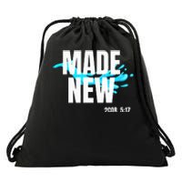 Bible Verse Made New Christian Baptism Christian Bible Drawstring Bag