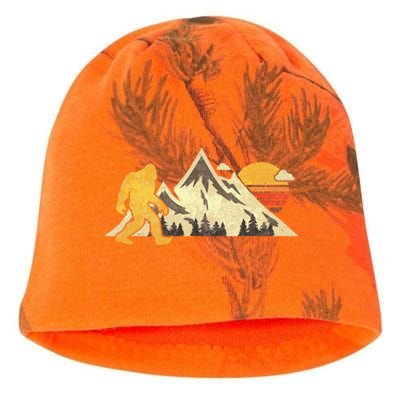 Bigfoot Vintage Mountain Sun Sasquatch Camping Hiking Kati - Camo Knit Beanie