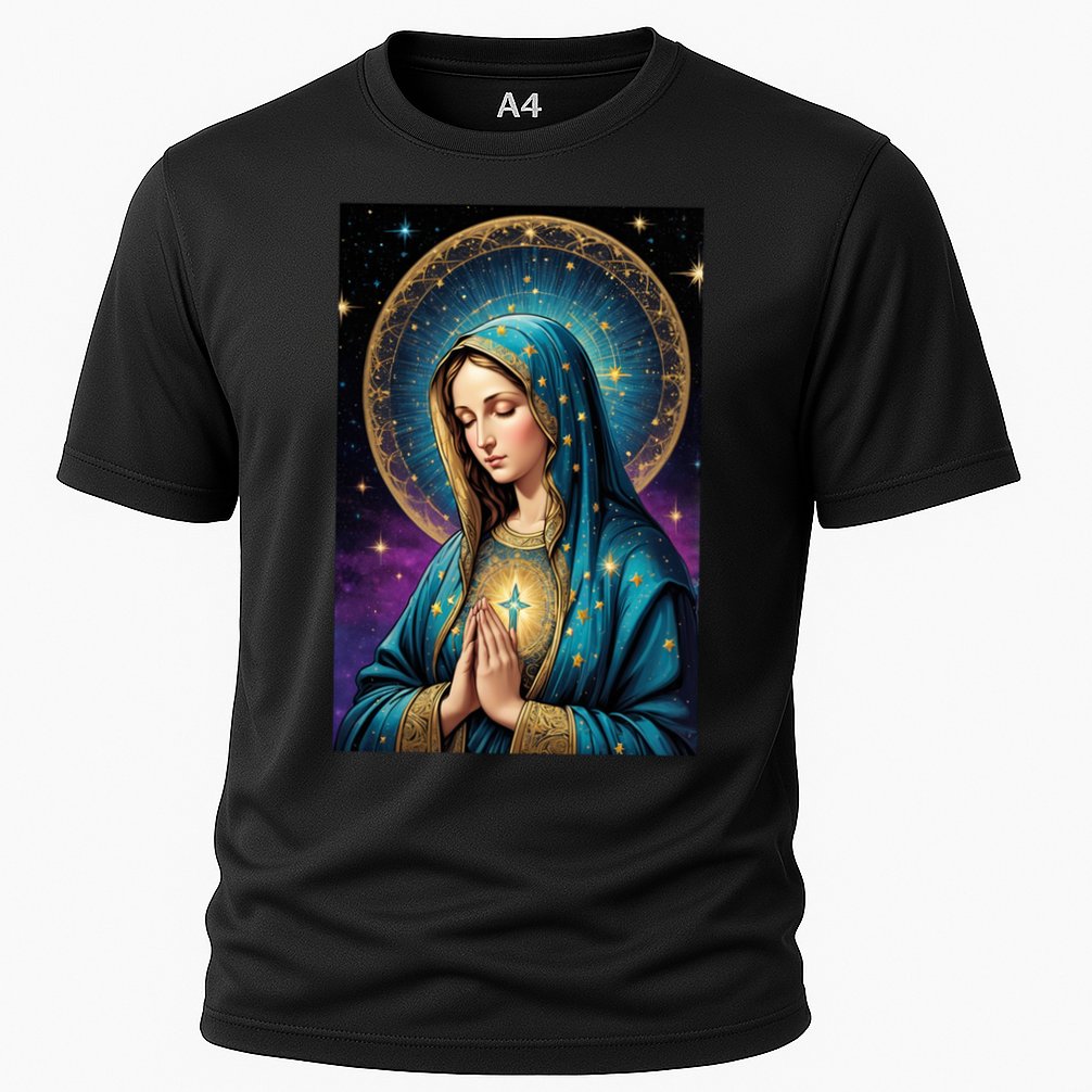 Blessed Virgin Mary Roman Catholic  Cooling Performance Crew T-Shirt