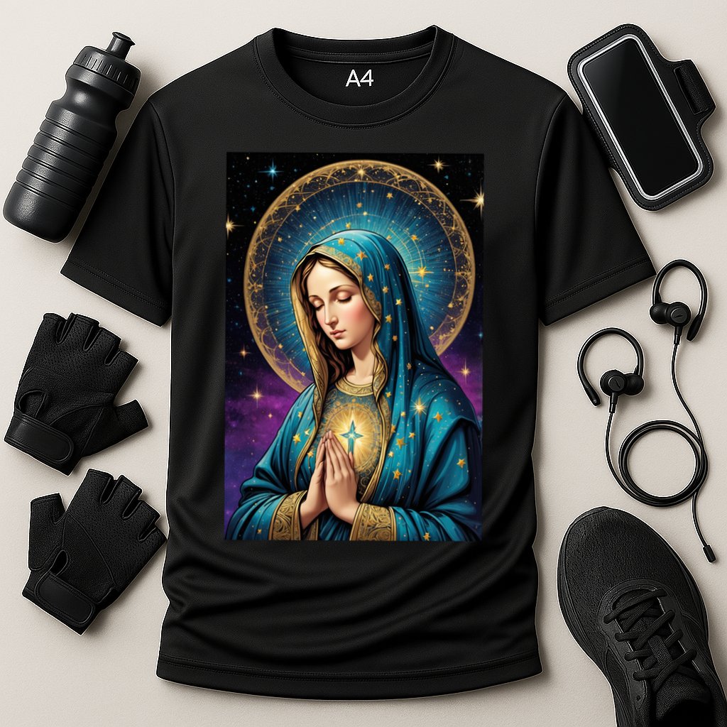 Blessed Virgin Mary Roman Catholic  Cooling Performance Crew T-Shirt