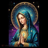Blessed Virgin Mary Roman Catholic  T-Shirt