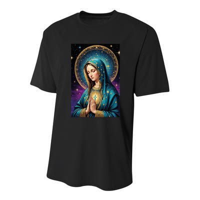 Blessed Virgin Mary Roman Catholic  Youth Performance Sprint T-Shirt