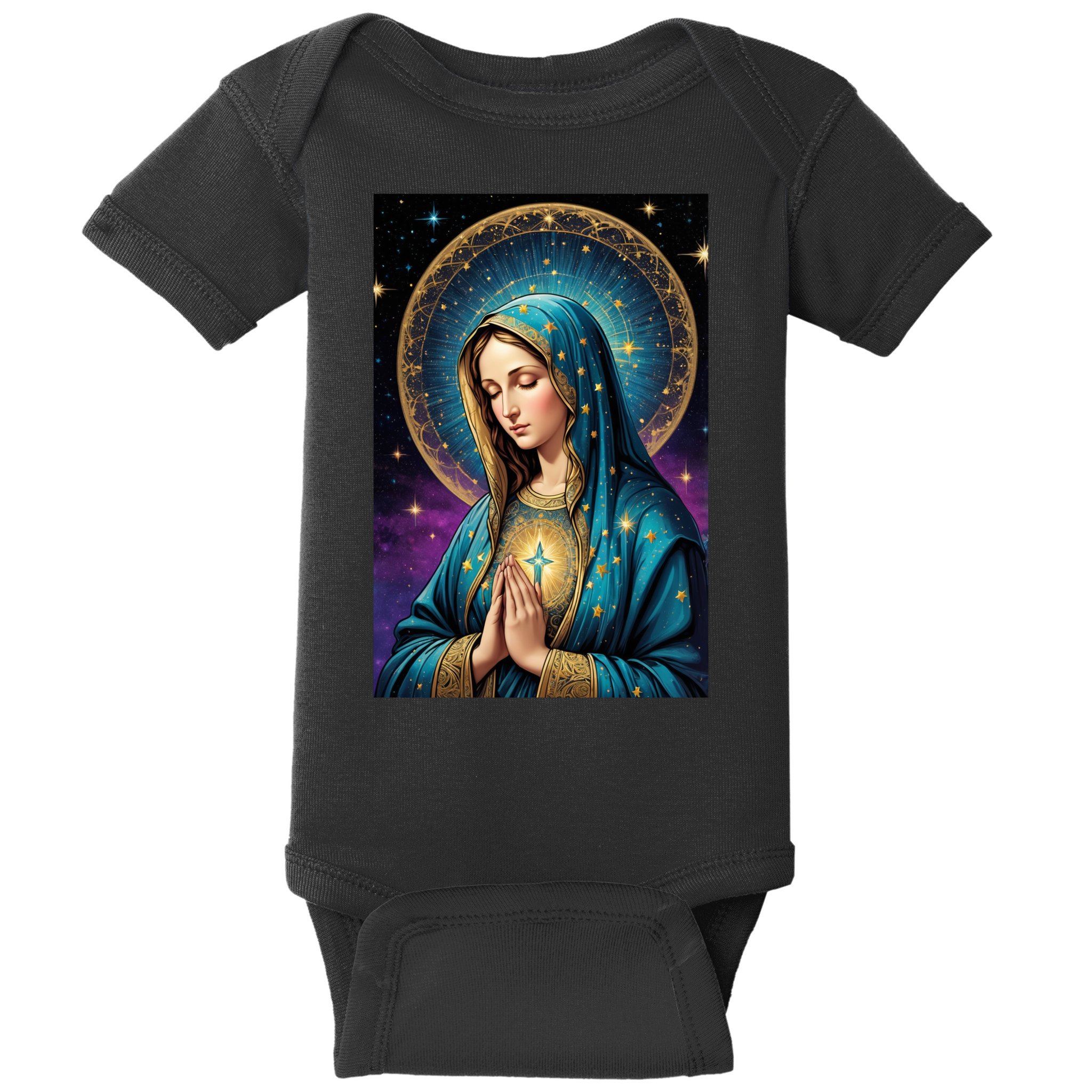 Blessed Virgin Mary Roman Catholic  Baby Bodysuit