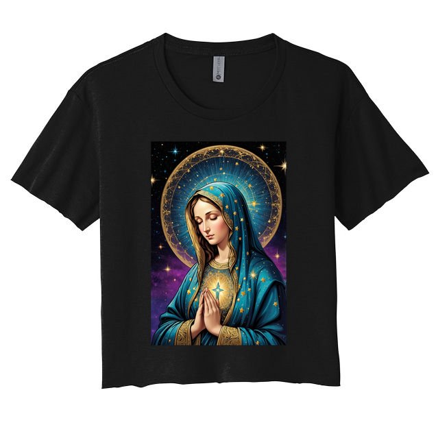 Blessed Virgin Mary Roman Catholic  Crop Top