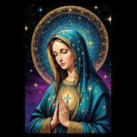 Blessed Virgin Mary Roman Catholic  Women's V-Neck T-Shirt