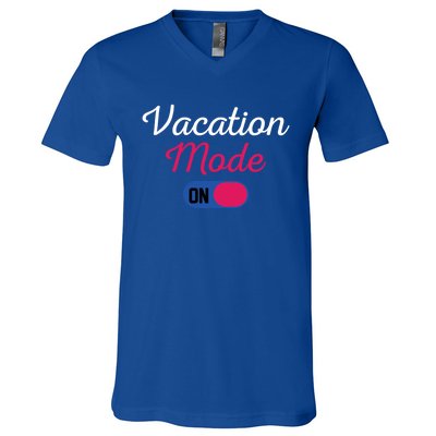 Beach Vacation Mode Tropical Vacation Mode On Gift V-Neck T-Shirt