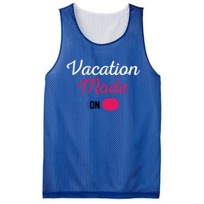 Beach Vacation Mode Tropical Vacation Mode On Gift Mesh Reversible Basketball Jersey Tank