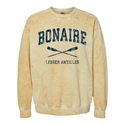 Bonaire Vintage Nautical Paddles Sports Oars Colorblast Crewneck Sweatshirt