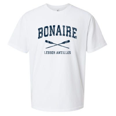 Bonaire Vintage Nautical Paddles Sports Oars Sueded Cloud Jersey T-Shirt