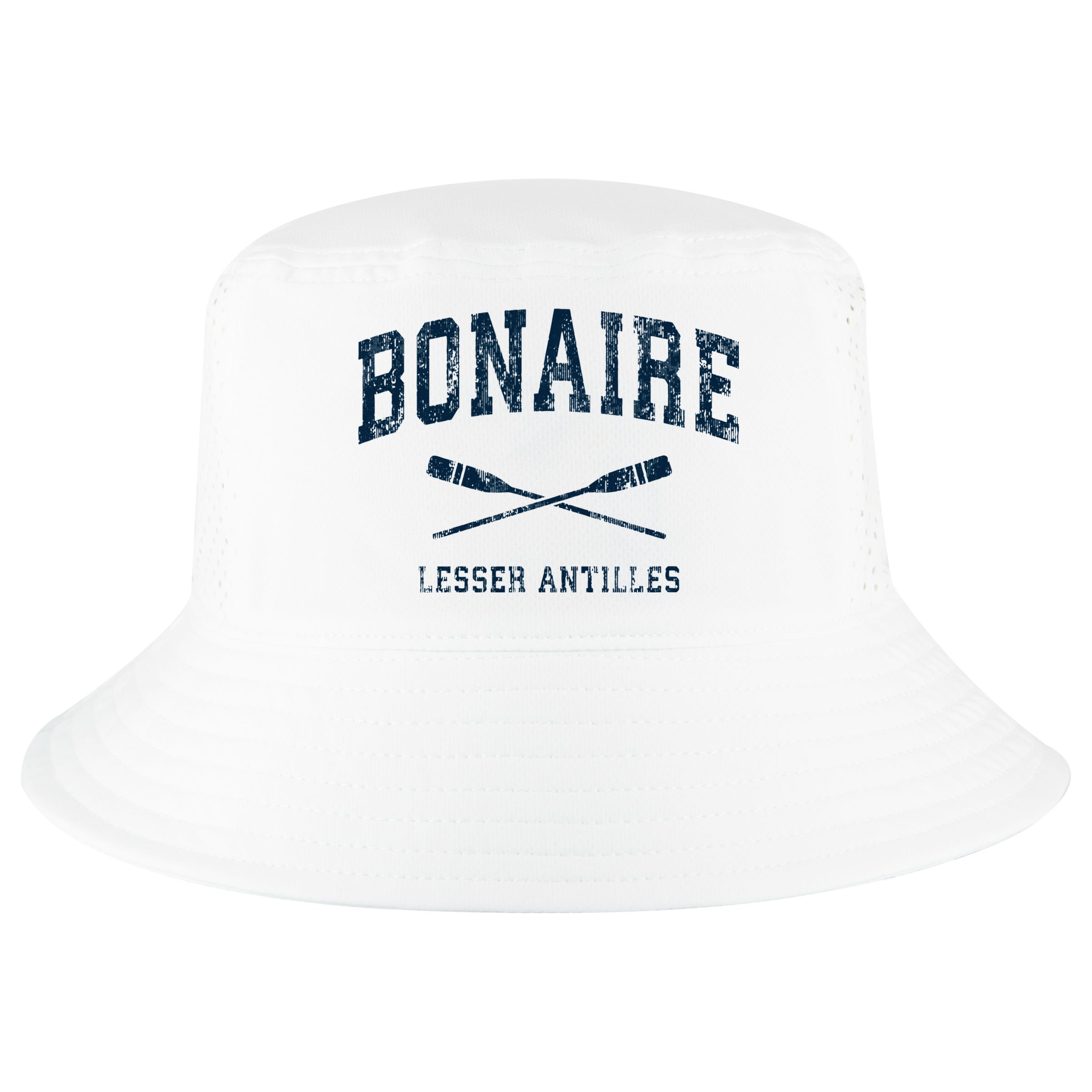 Bonaire Vintage Nautical Paddles Sports Oars Cool Comfort Performance Bucket Hat