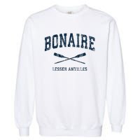 Bonaire Vintage Nautical Paddles Sports Oars Garment-Dyed Sweatshirt