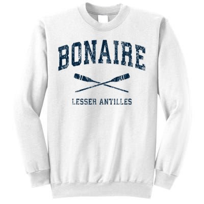 Bonaire Vintage Nautical Paddles Sports Oars Sweatshirt