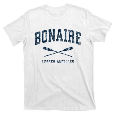 Bonaire Vintage Nautical Paddles Sports Oars T-Shirt