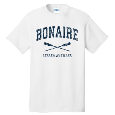 Bonaire Vintage Nautical Paddles Sports Oars Tall T-Shirt