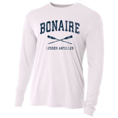 Bonaire Vintage Nautical Paddles Sports Oars Cooling Performance Long Sleeve Crew