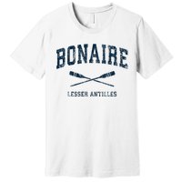 Bonaire Vintage Nautical Paddles Sports Oars Premium T-Shirt