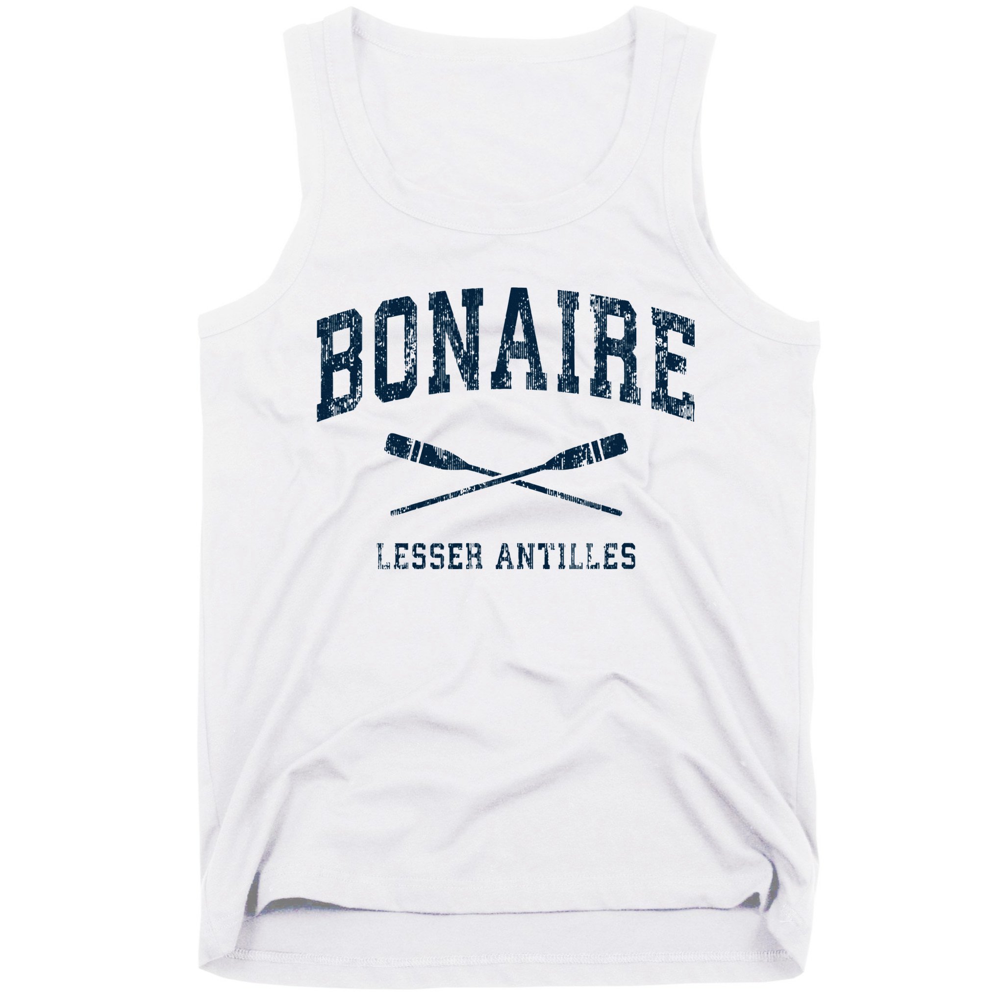 Bonaire Vintage Nautical Paddles Sports Oars Tank Top