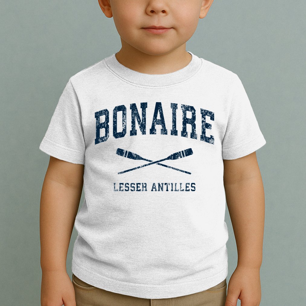Bonaire Vintage Nautical Paddles Sports Oars Toddler T-Shirt