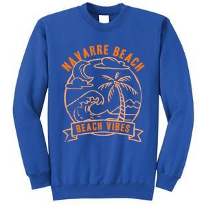 Beach Vibes Navarre Beach Summer Florida Tropical Surfing Great Gift Tall Sweatshirt