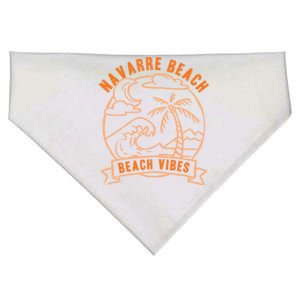 Beach Vibes Navarre Beach Summer Florida Tropical Surfing Great Gift USA-Made Doggie Bandana