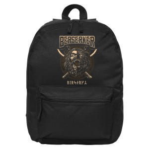 Berserker Viking Norse Pagan Bear Warrior 16 in Basic Backpack