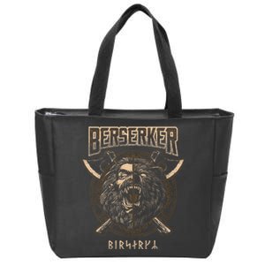 Berserker Viking Norse Pagan Bear Warrior Zip Tote Bag