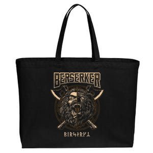 Berserker Viking Norse Pagan Bear Warrior Cotton Canvas Jumbo Tote