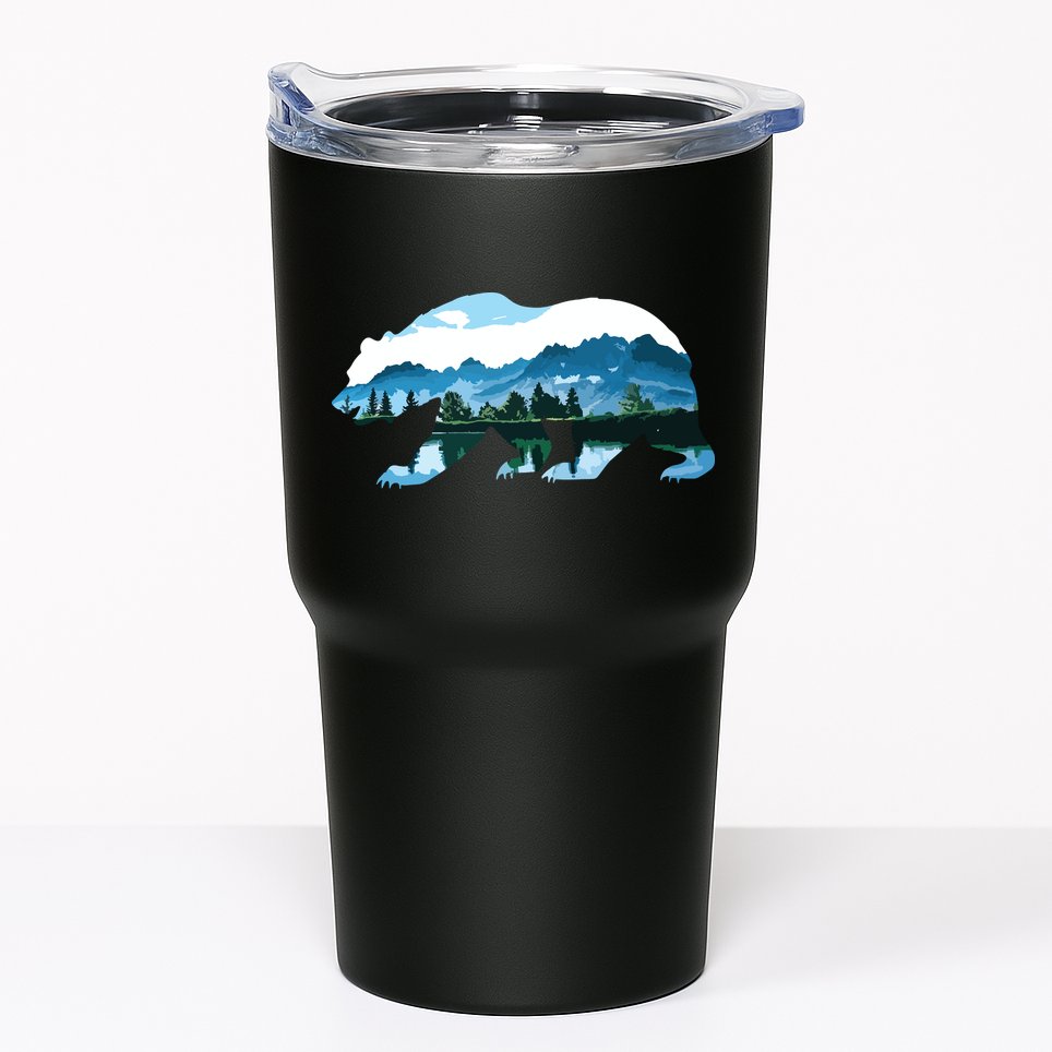 Bear Vintage National Park Bear Wildlife Mountains Tumbler