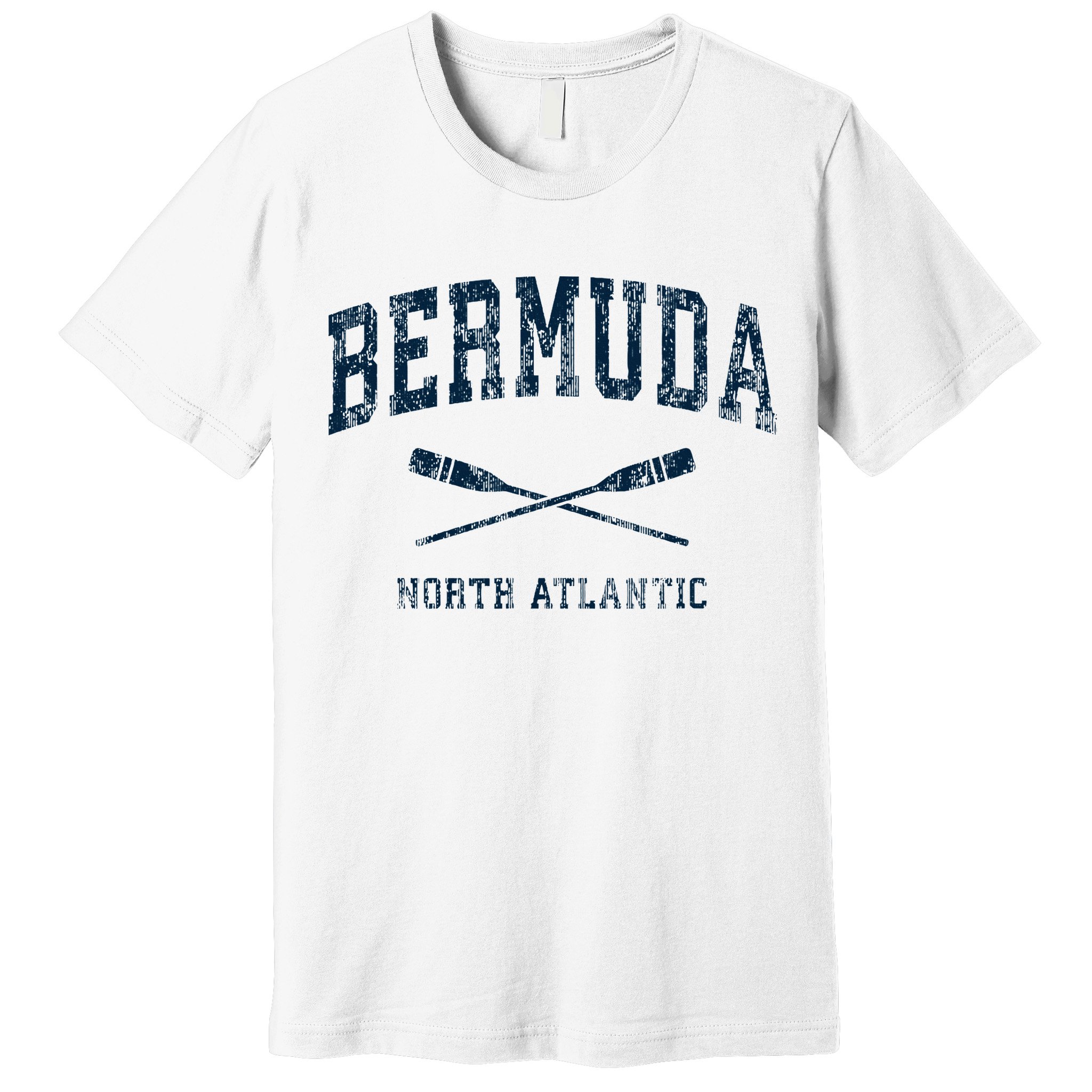 Bermuda Vintage Nautical Paddles Sports Oars Premium T-Shirt