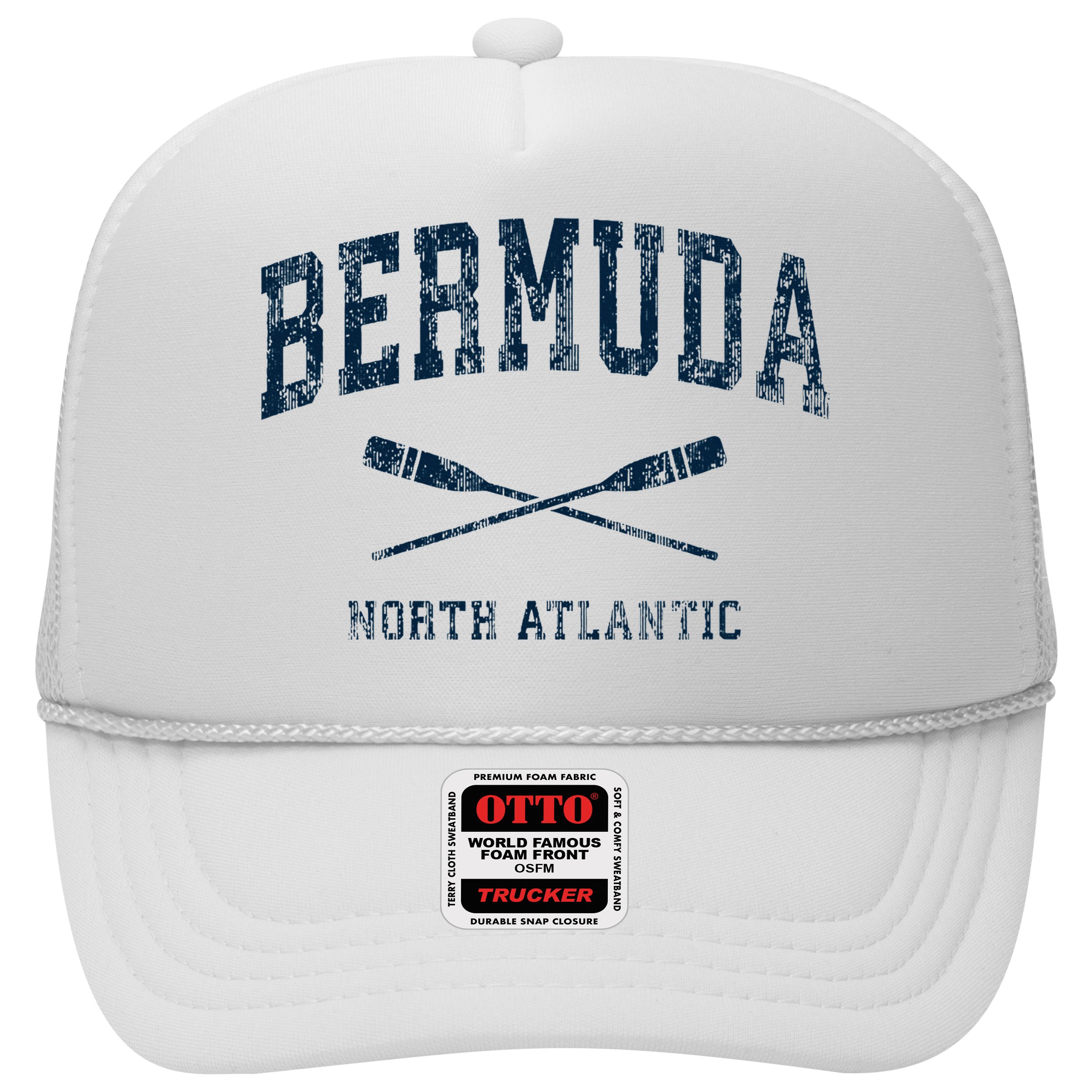 Bermuda Vintage Nautical Paddles Sports Oars Hat