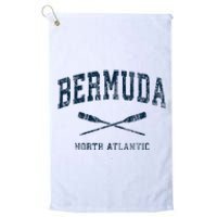 Bermuda Vintage Nautical Paddles Sports Oars Platinum Collection Golf Towel