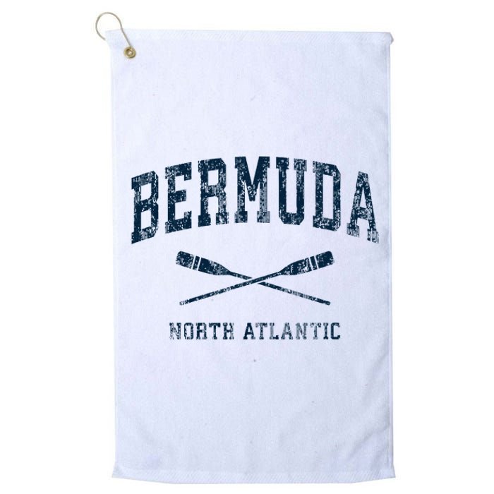 Bermuda Vintage Nautical Paddles Sports Oars Platinum Collection Golf Towel