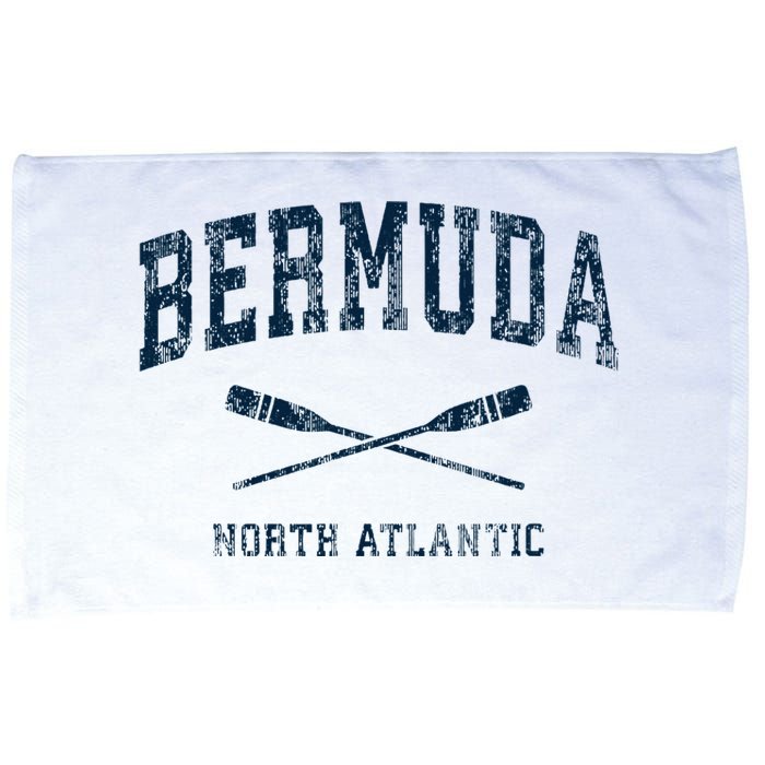 Bermuda Vintage Nautical Paddles Sports Oars Microfiber Hand Towel